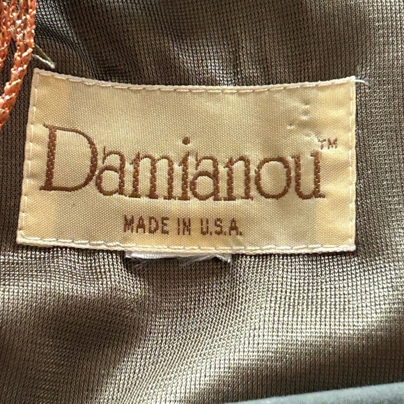 Vintage Bronze Damianou Mesh Metallic Evening Dress. - Picture 7 of 9